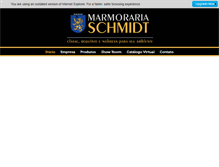 Tablet Screenshot of marmorariaschmidt.com.br